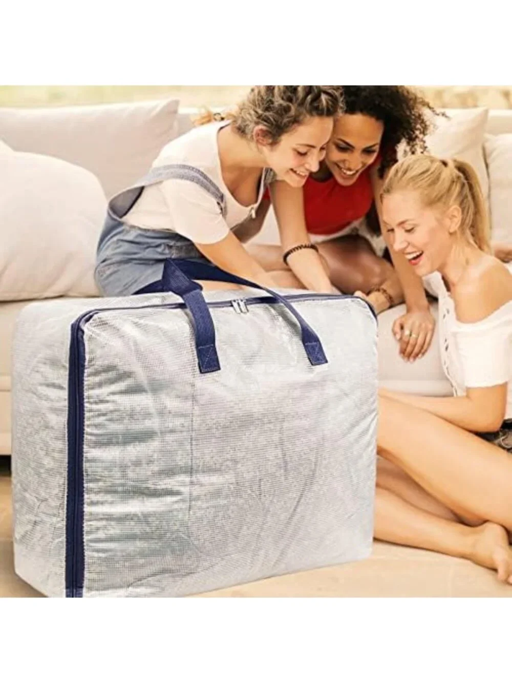 Extra Large Clear Storage Bags with Zipper - 75L Closet & Underbed Organizer, 3